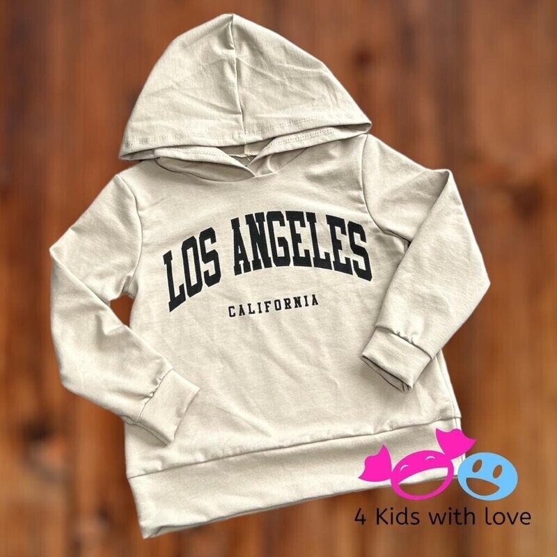 Hoodie LA beige