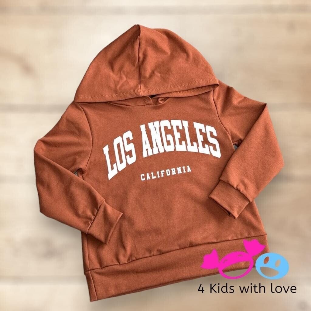 Hoodie LA camel