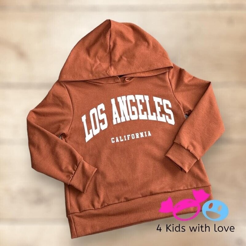 Hoodie LA camel