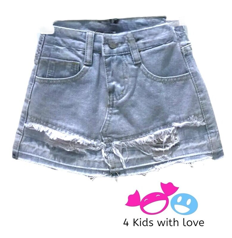 Skort jeans damaged