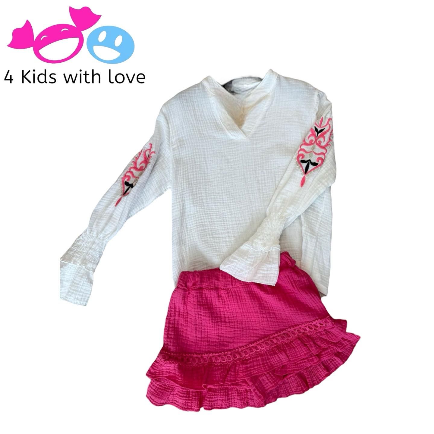 Blouse broderie Pink