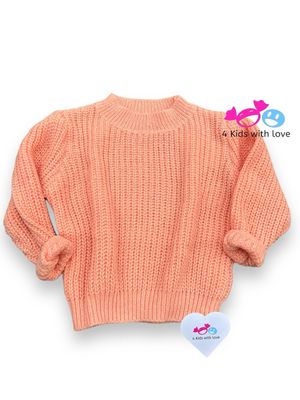 Basic sweater coral
