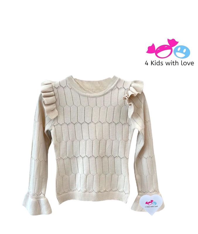 Lovely pull ruffle beige