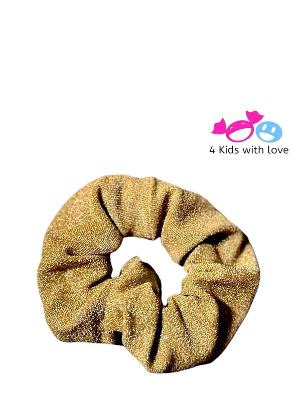 Scrunchie glitter gold