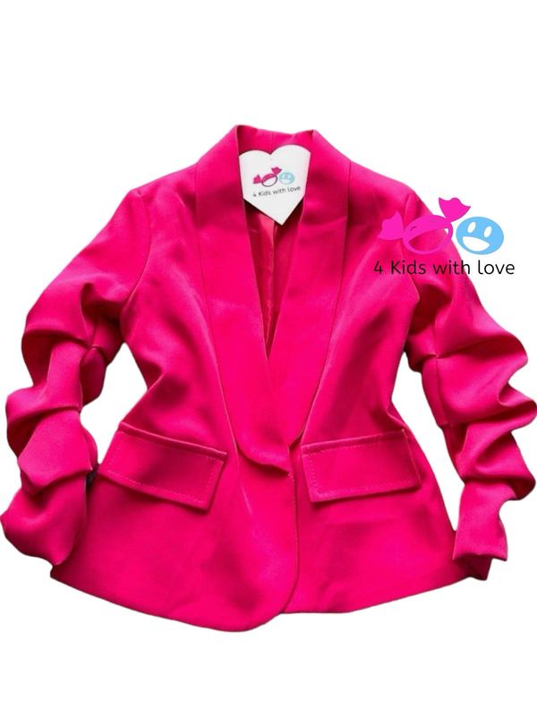 Basic blazer fuchsia