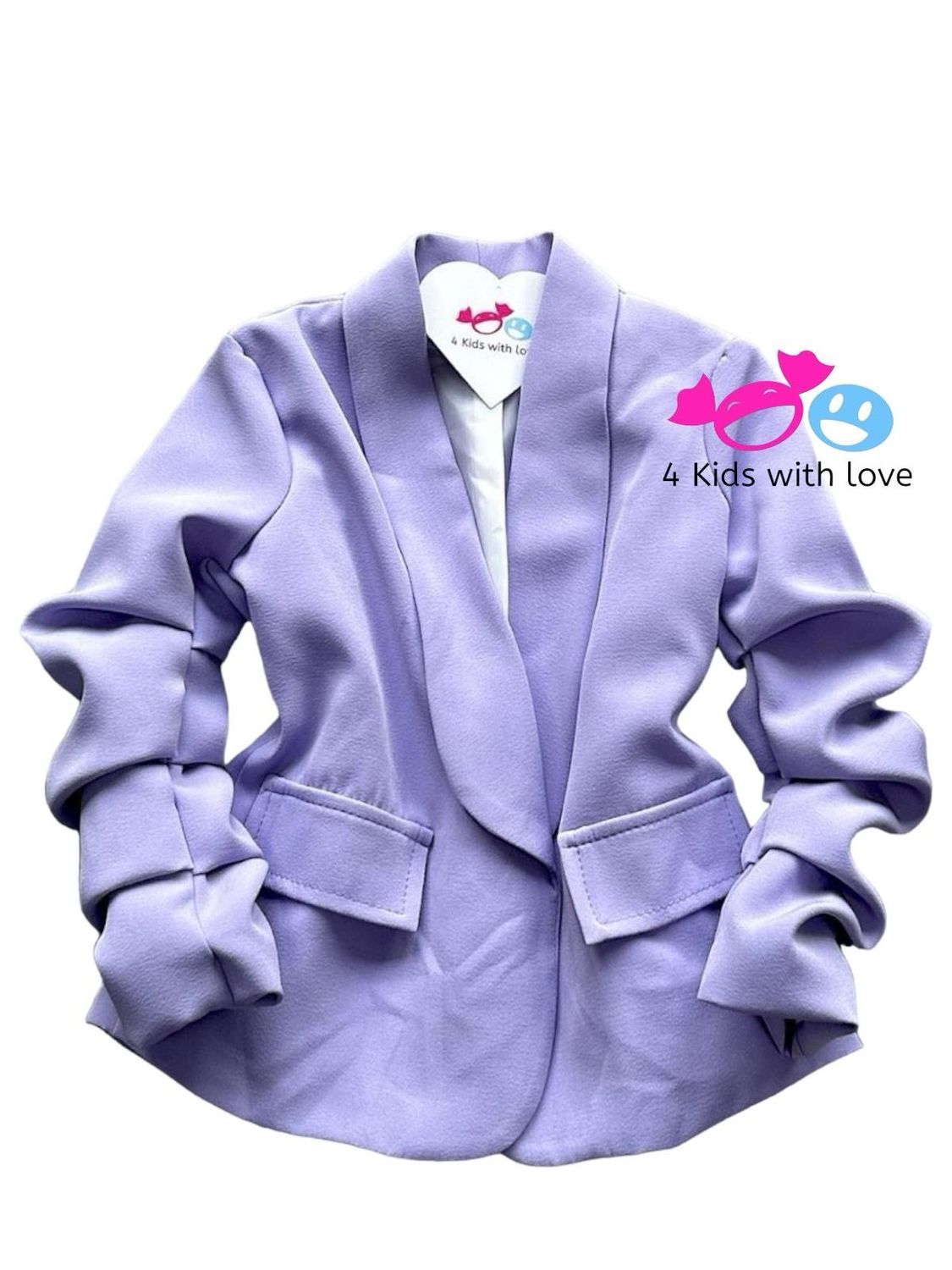 Basic blazer paars