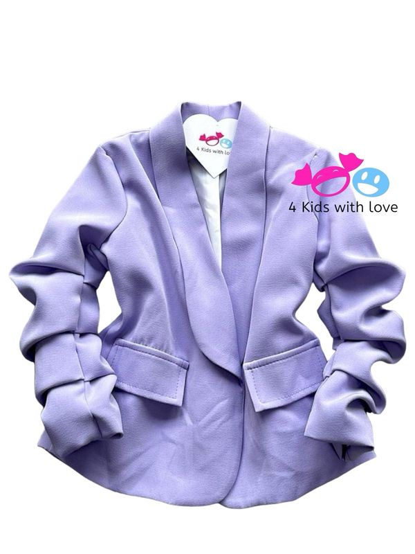 Basic blazer paars