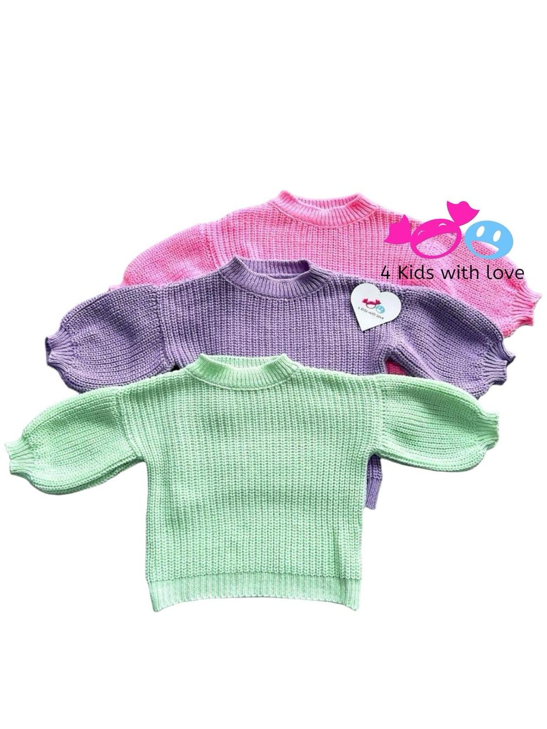 Basic sweater paars