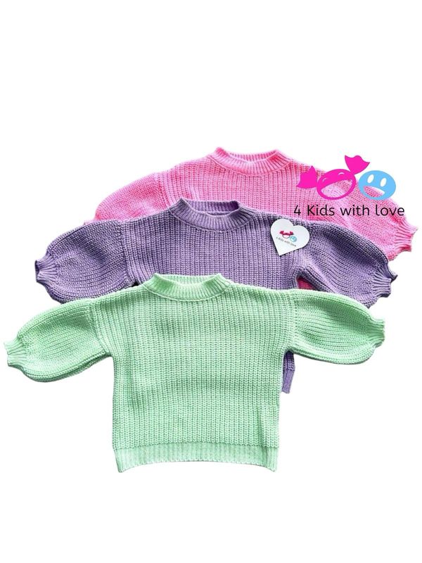 Basic sweater paars