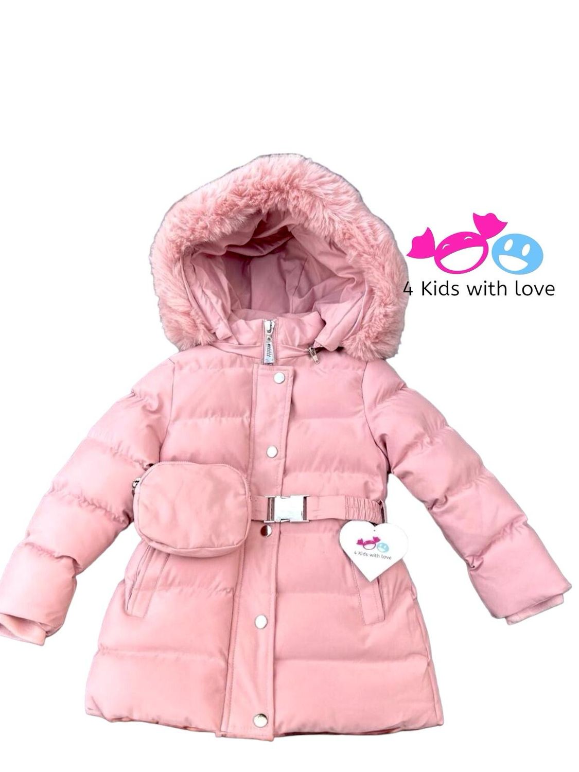 Long wintercoat pink