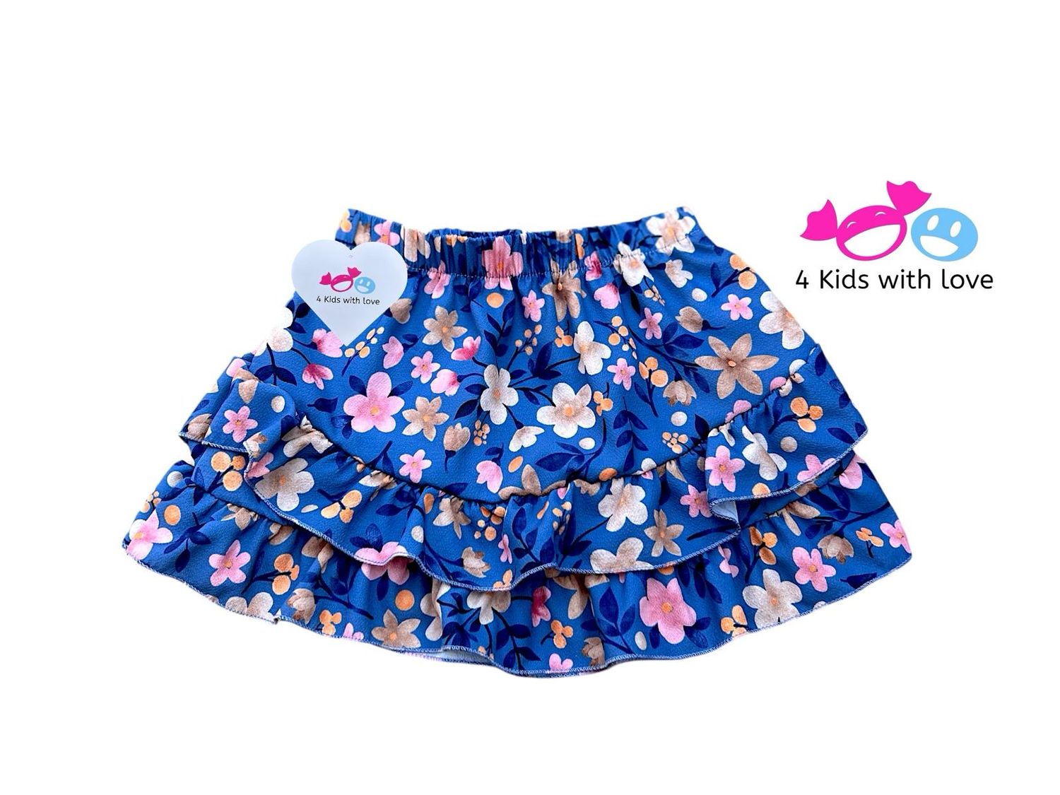 Skirt flower blue