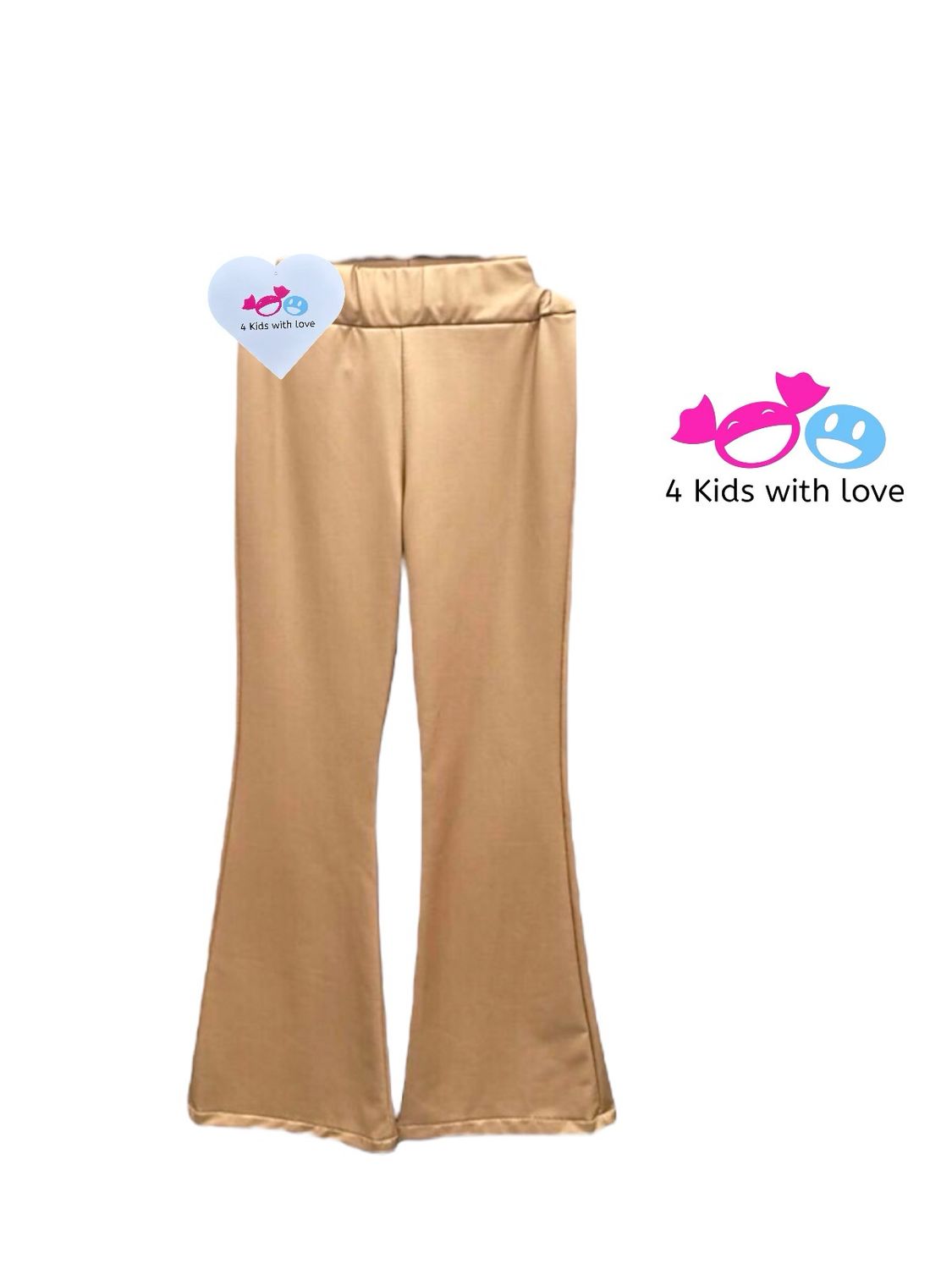 Flared leatherlook camel