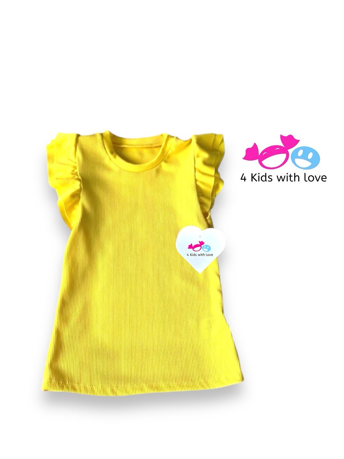 Ruffle shirt yellow ML