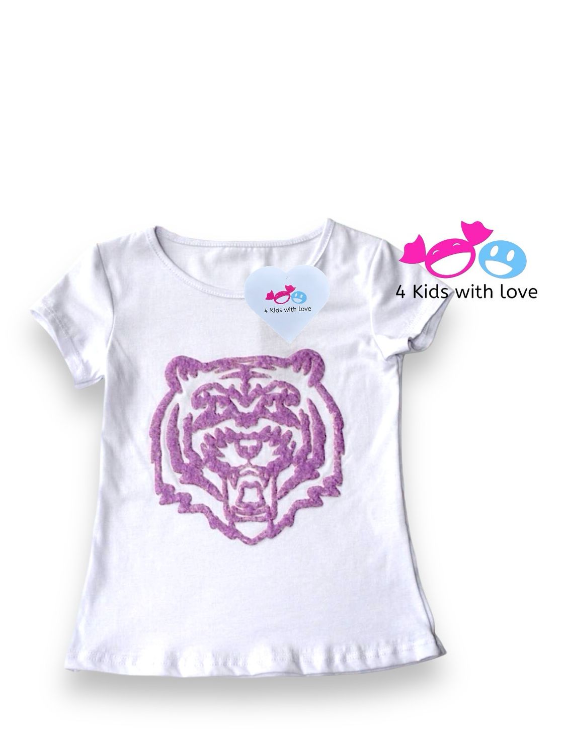 Shirt tiger purple