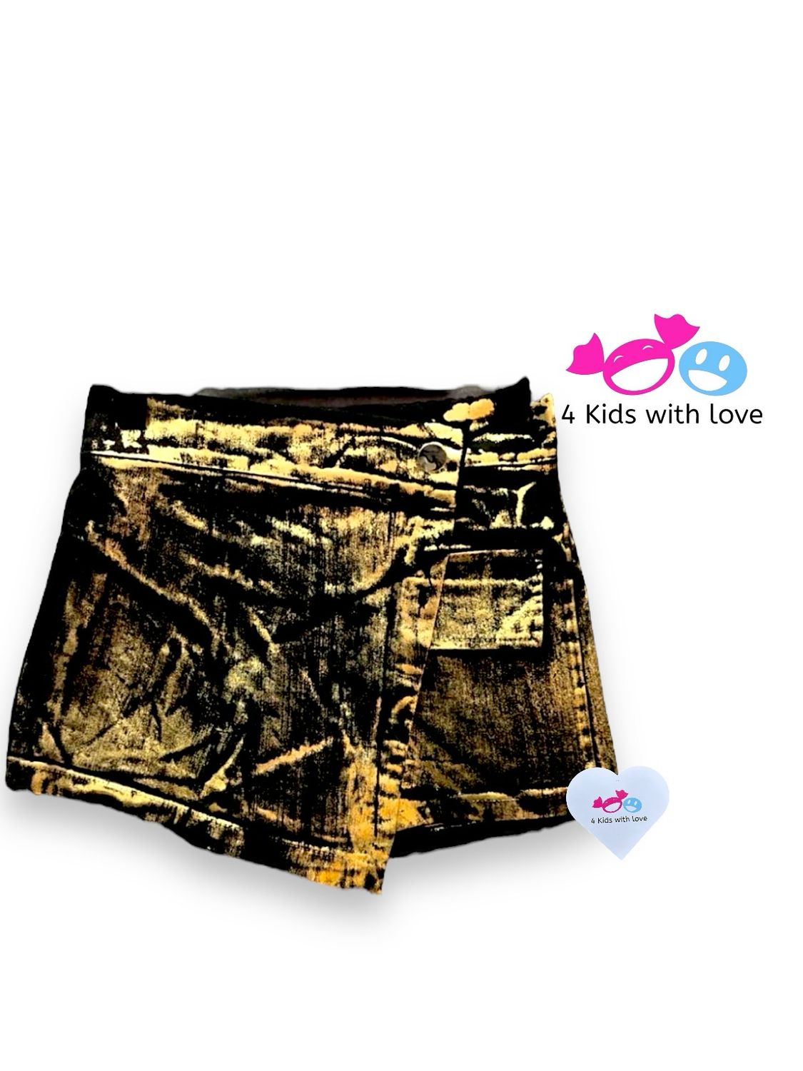 Skort black/gold