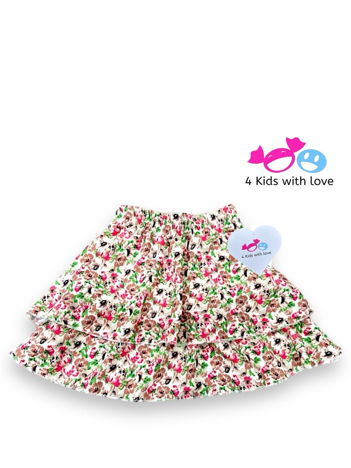 Skirt flower green-pink