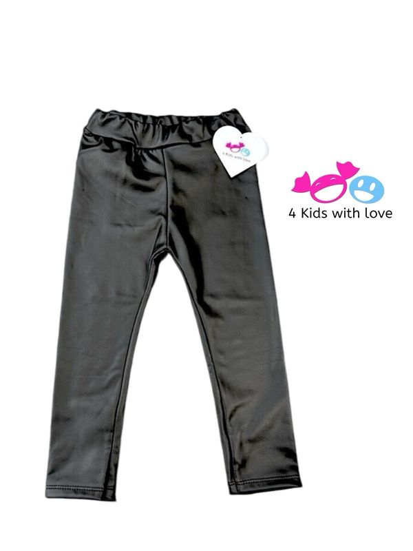 Leatherlook legging black