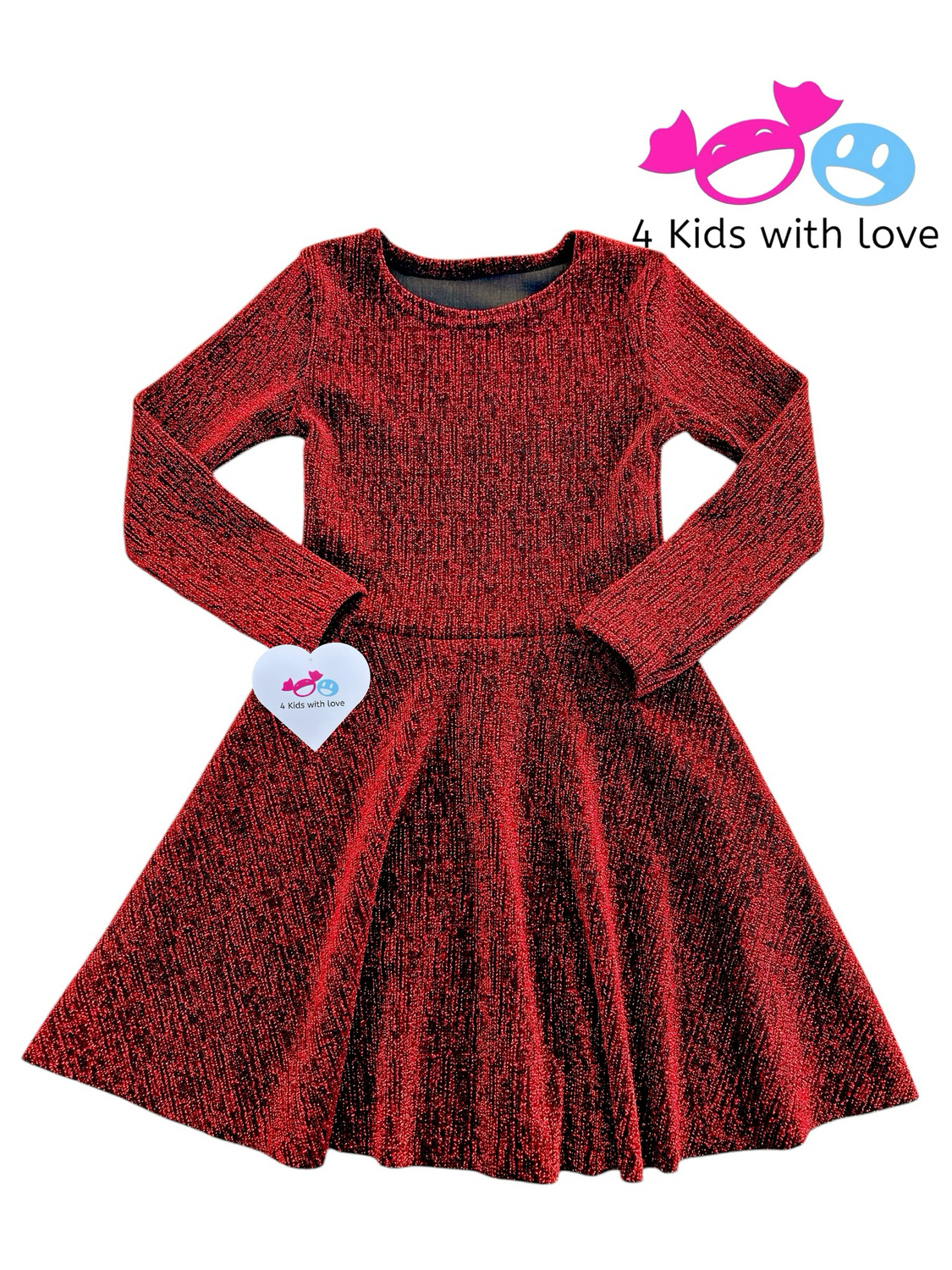Dress sparkling red