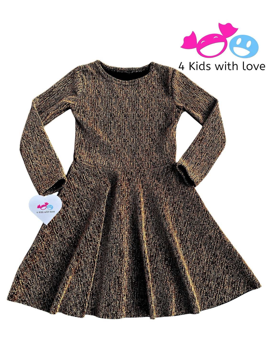 Dress sparkling gold