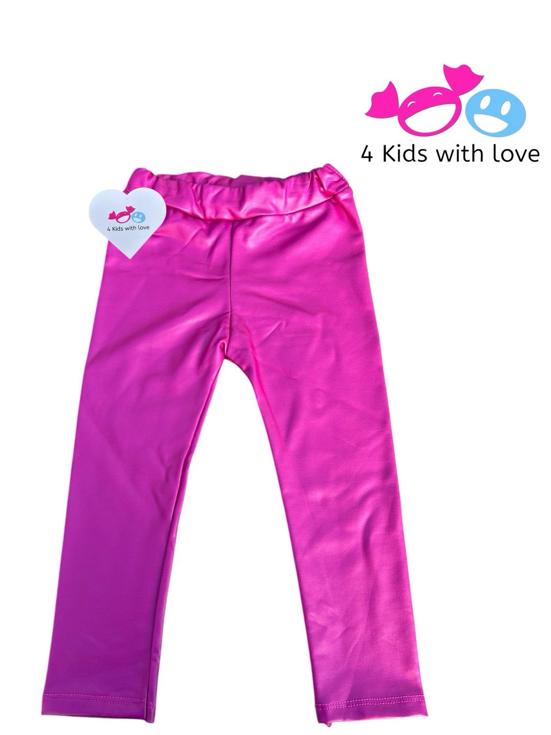 Leatherlook legging fuchsia