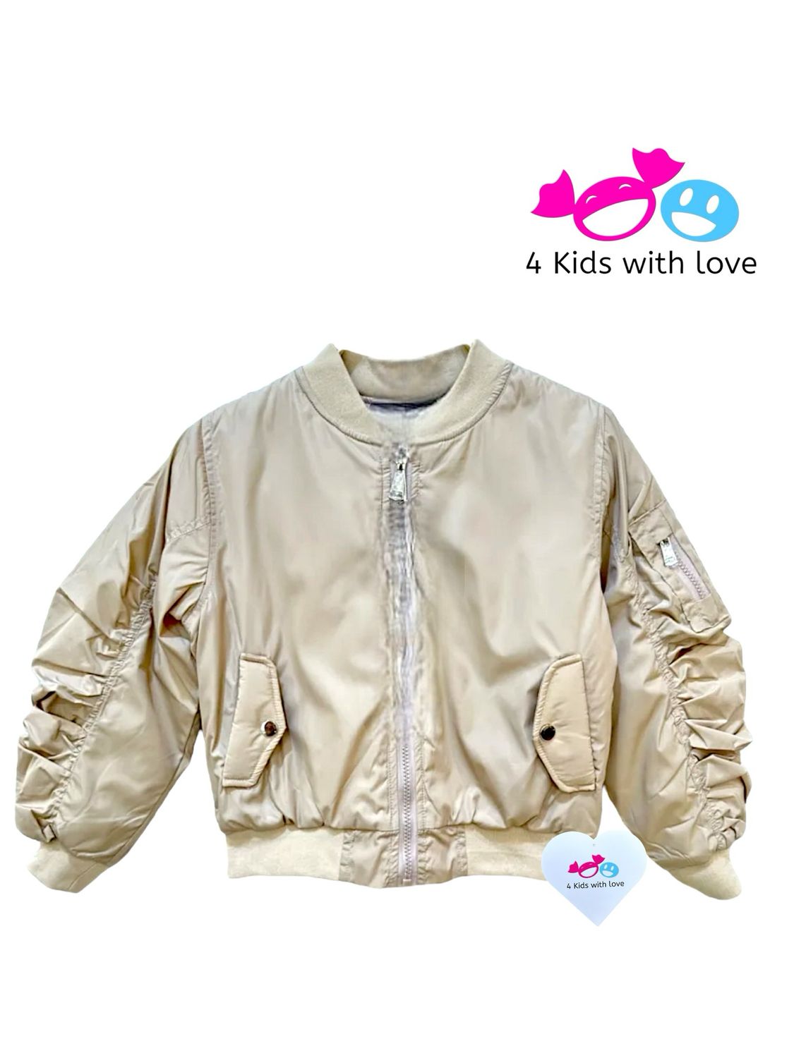 Bomber jacket beige