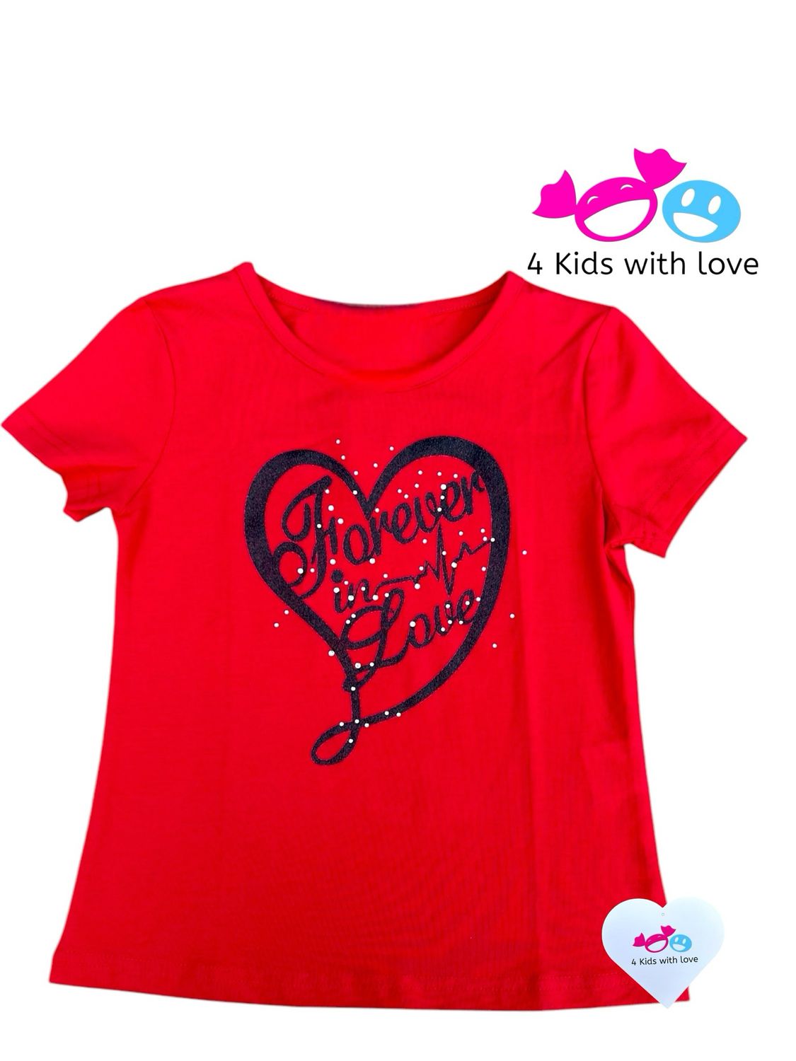 Shirt Forever Love red