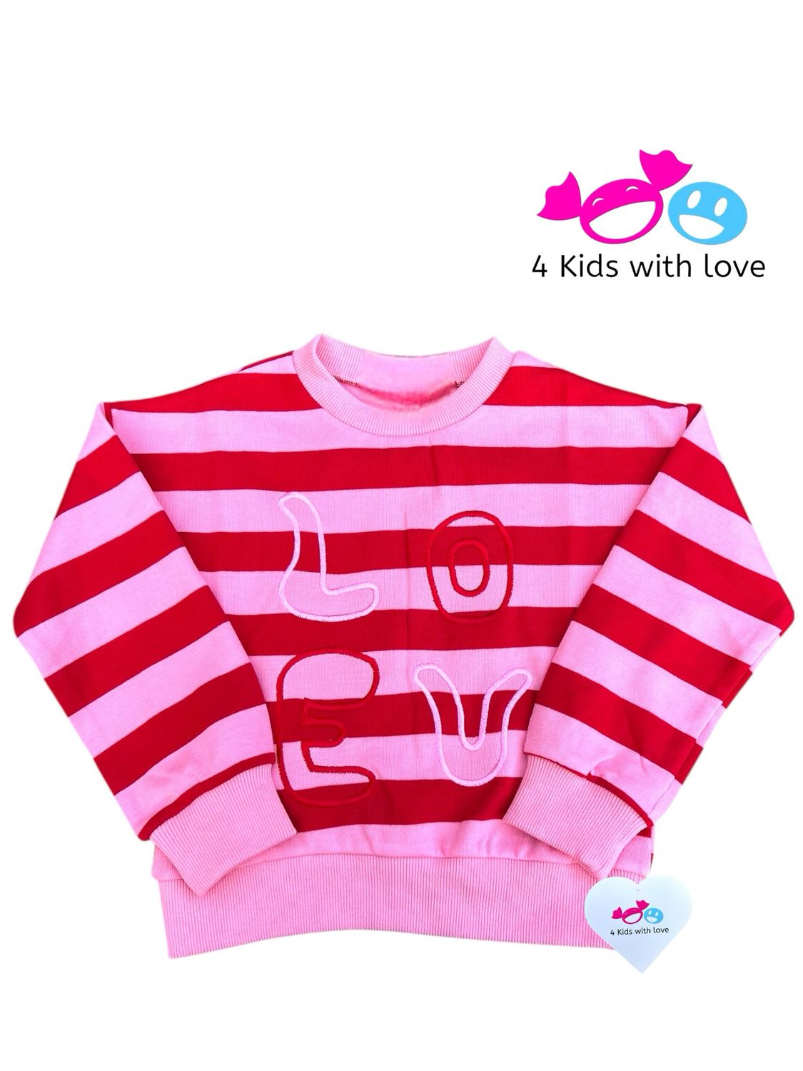 Sweater LOVE pink/red