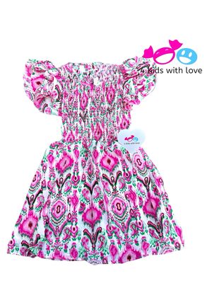 Dress fuchsia multi
