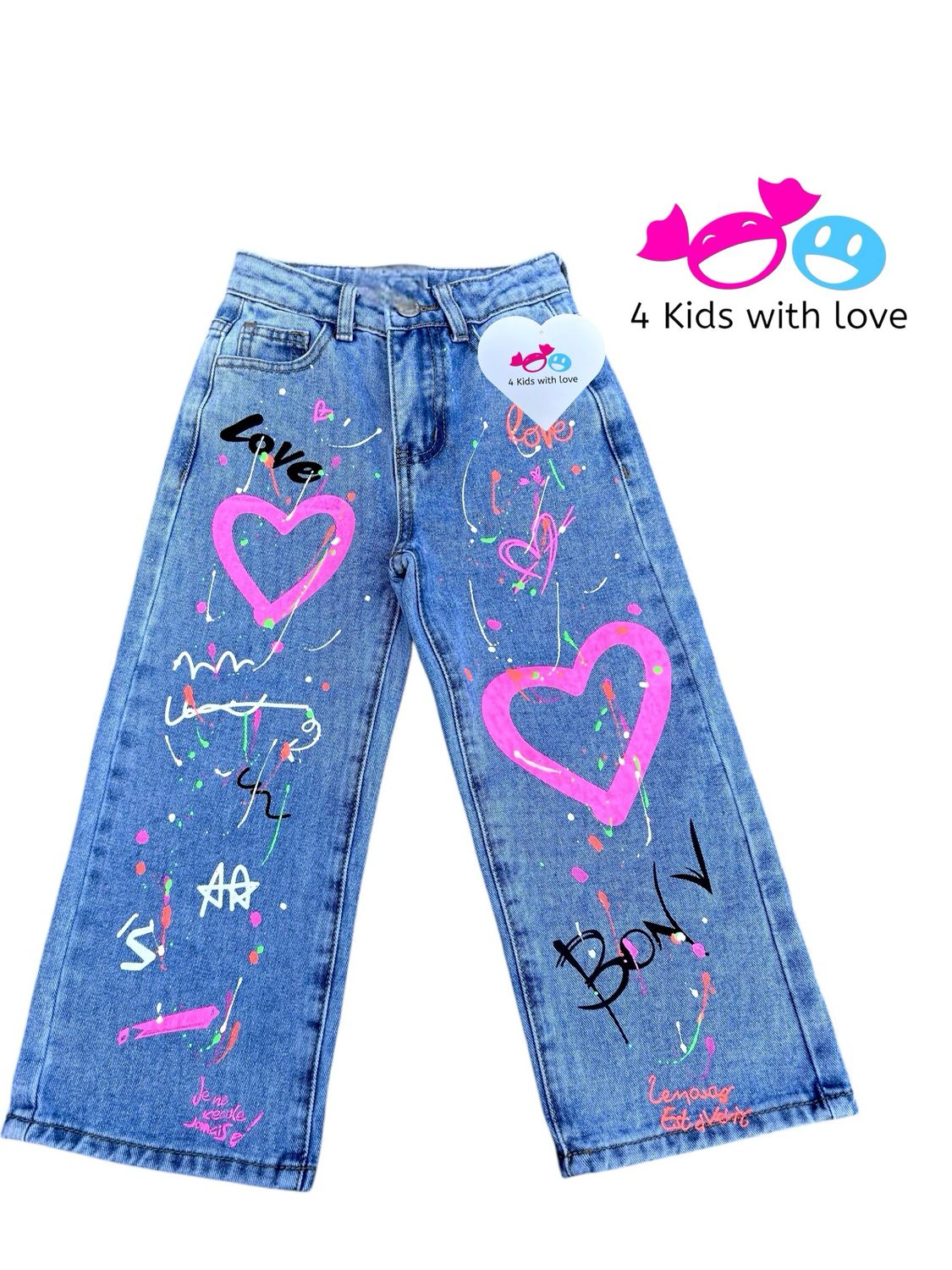 Jeans love hearts
