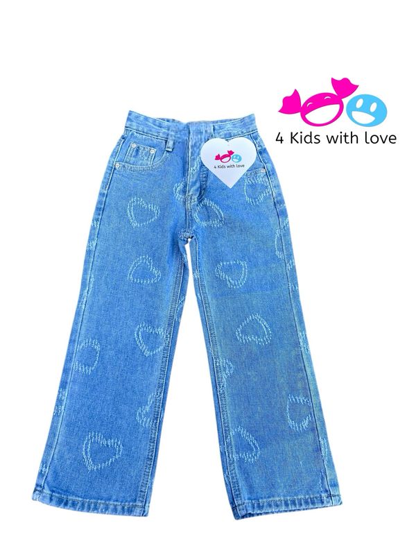 Jeans hearts damaged