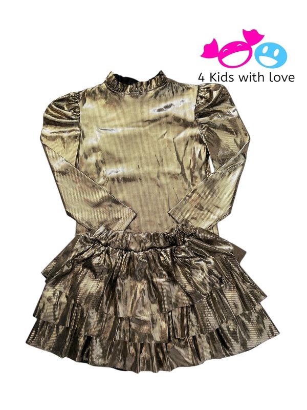 Skirt gold black sparkling