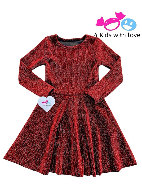 Dress sparkling red