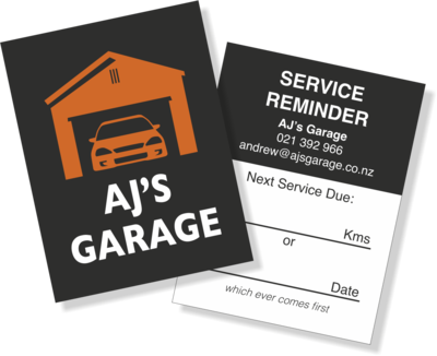 Lube/Service Stickers