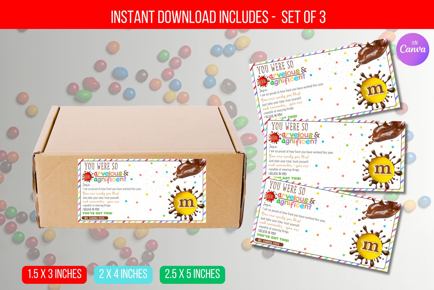 EDITABLE You were so Marvelous &amp; Magnificent Tags, Staff Appreciation Christmas Thank You Gift Tags, Christmas Tags Instant Download
