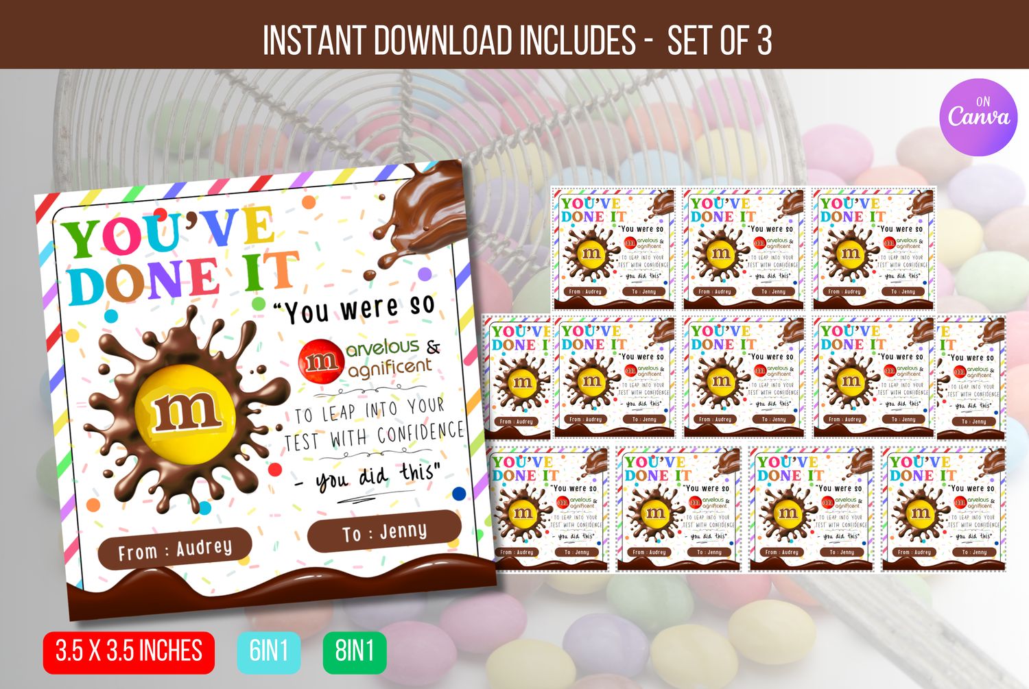EDITABLE You were so Marvelous &amp; Magnificent Tags, Staff Appreciation Christmas Thank You Gift Tags, Christmas Tags Instant Download