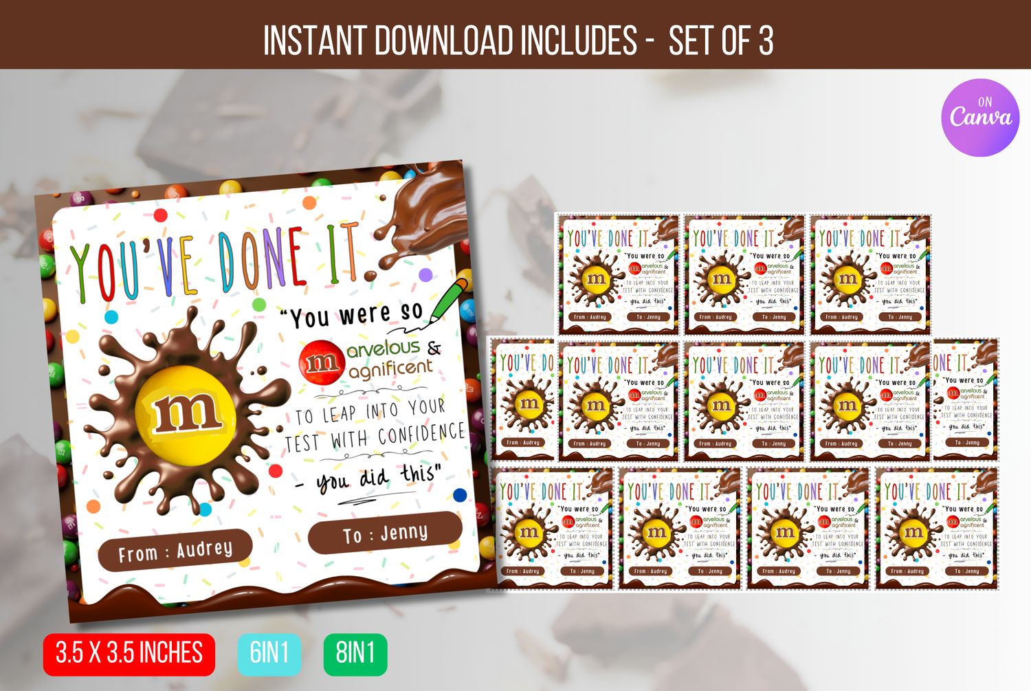 EDITABLE You were so Marvelous &amp; Magnificent Tags, Staff Appreciation Christmas Thank You Gift Tags, Christmas Tags Instant Download