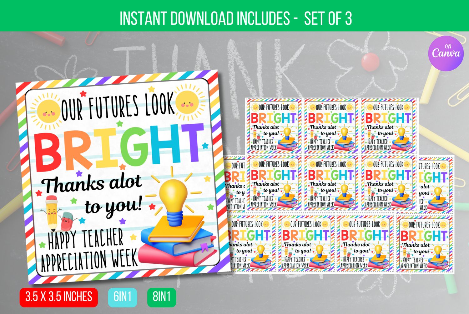 EDITABLE Future So Bright You&#39;re Gonna Need Shades Tag,  End of the Year Classroom Graduation Favor Tag Instant Download