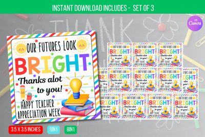EDITABLE Future So Bright You&#39;re Gonna Need Shades Tag,  End of the Year Classroom Graduation Favor Tag Instant Download