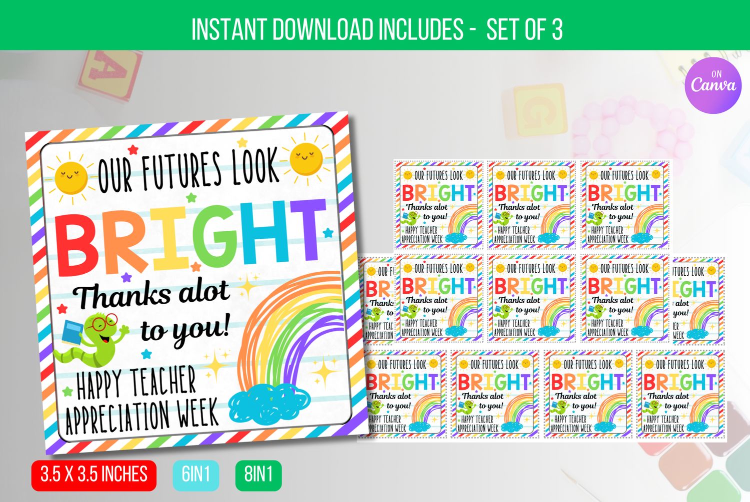 EDITABLE Future So Bright You&#39;re Gonna Need Shades Tag,  End of the Year Classroom Graduation Favor Tag Instant Download