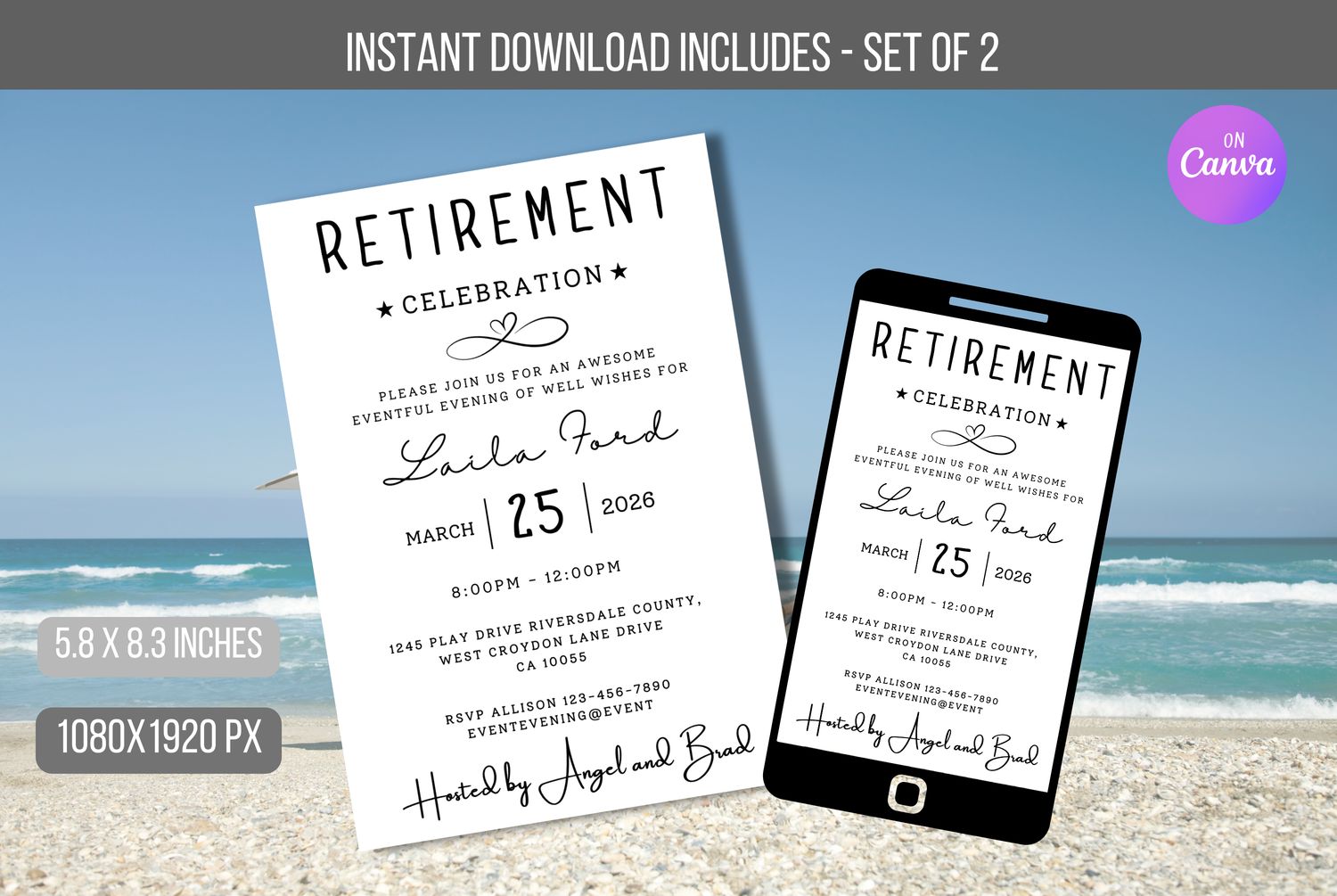 EDITABLE Retirement Celebration Invite, Retirement Newspaper Gifts For Men and Women Personalized Retirement Gifts Template Instant Download