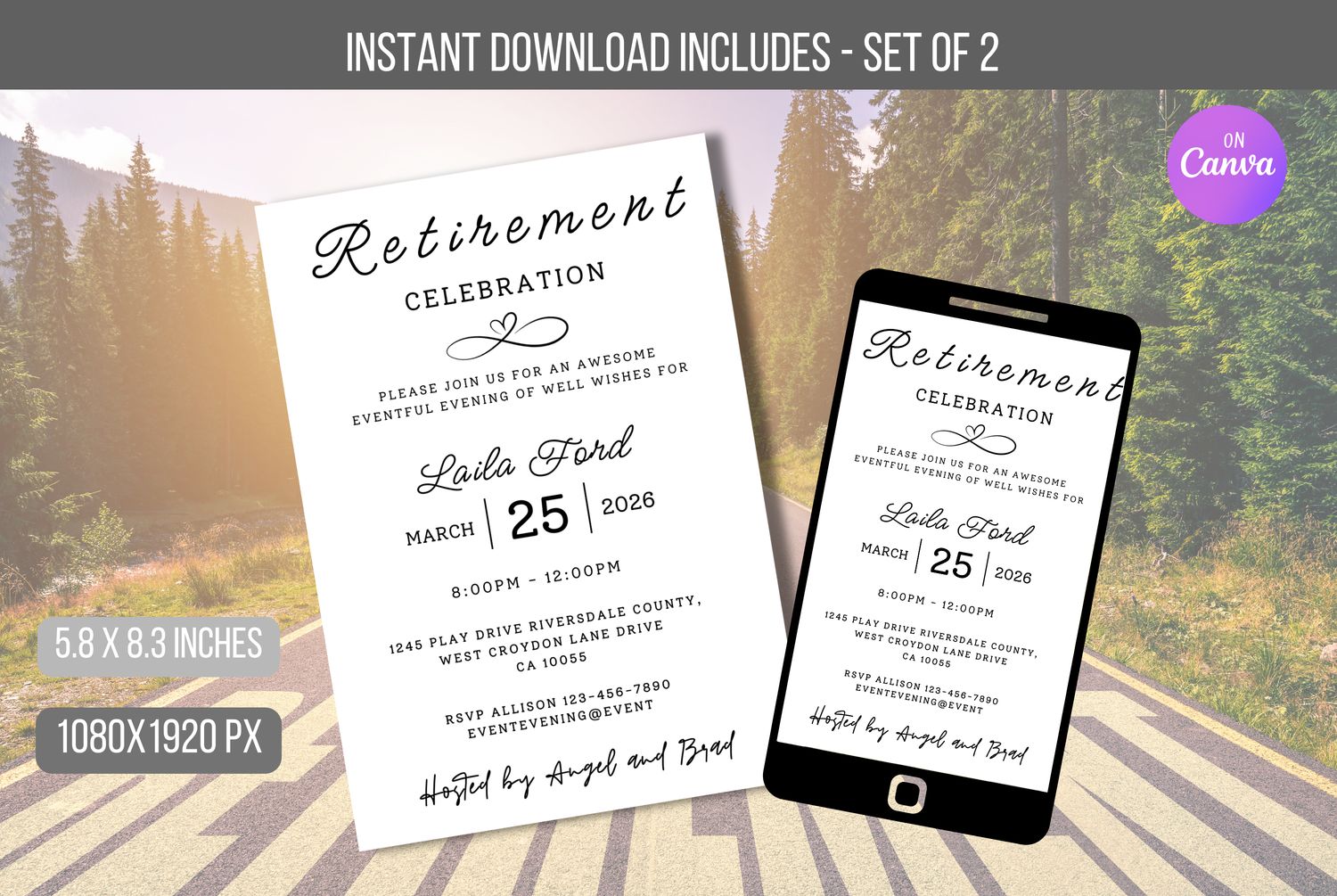 EDITABLE Retirement Celebration Invite, Retirement Newspaper Gifts For Men and Women Personalized Retirement Gifts Template Instant Download