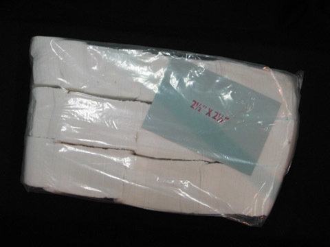 2 1/2 x 2 1/2 CLEANING PATCHES (White 1,000 Count)