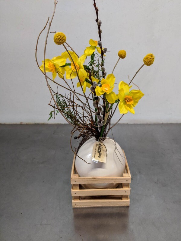 Straussen Ei als Vase