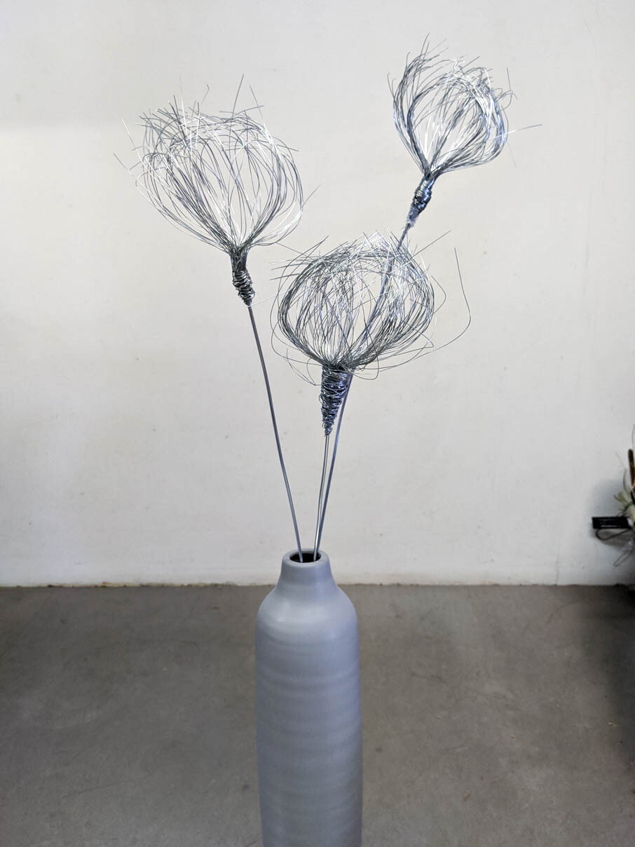 Drahtblumen Pusteblume