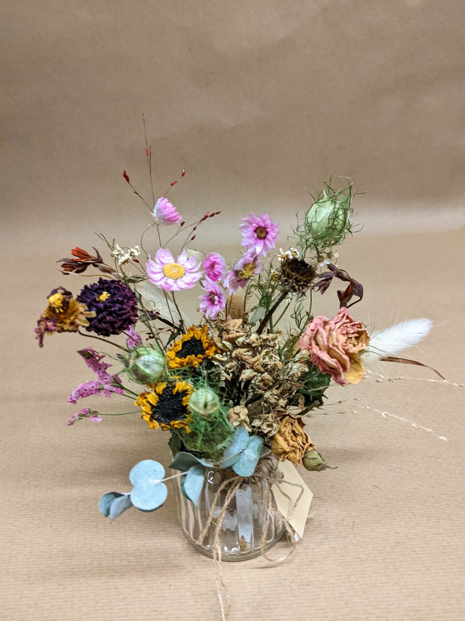 Vasenfüllung mit Trocken Blumen