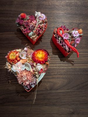 Trockenblumen Herzen