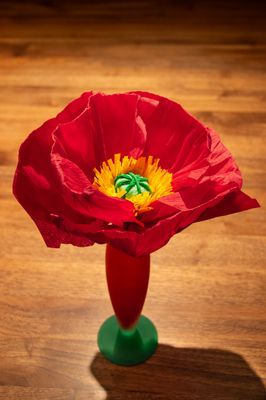 Papier Mohnblumen