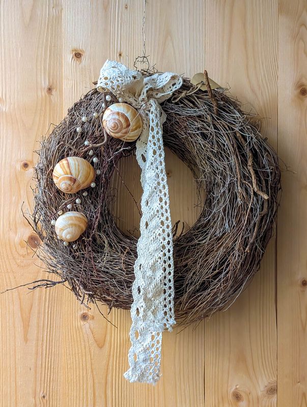 Kranz mit Schneckenhäuser