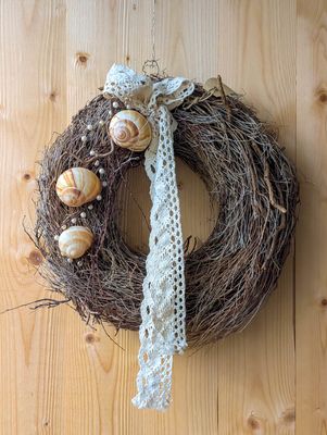 Kranz mit Schneckenhäuser