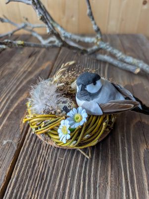 Nest mit Vogel